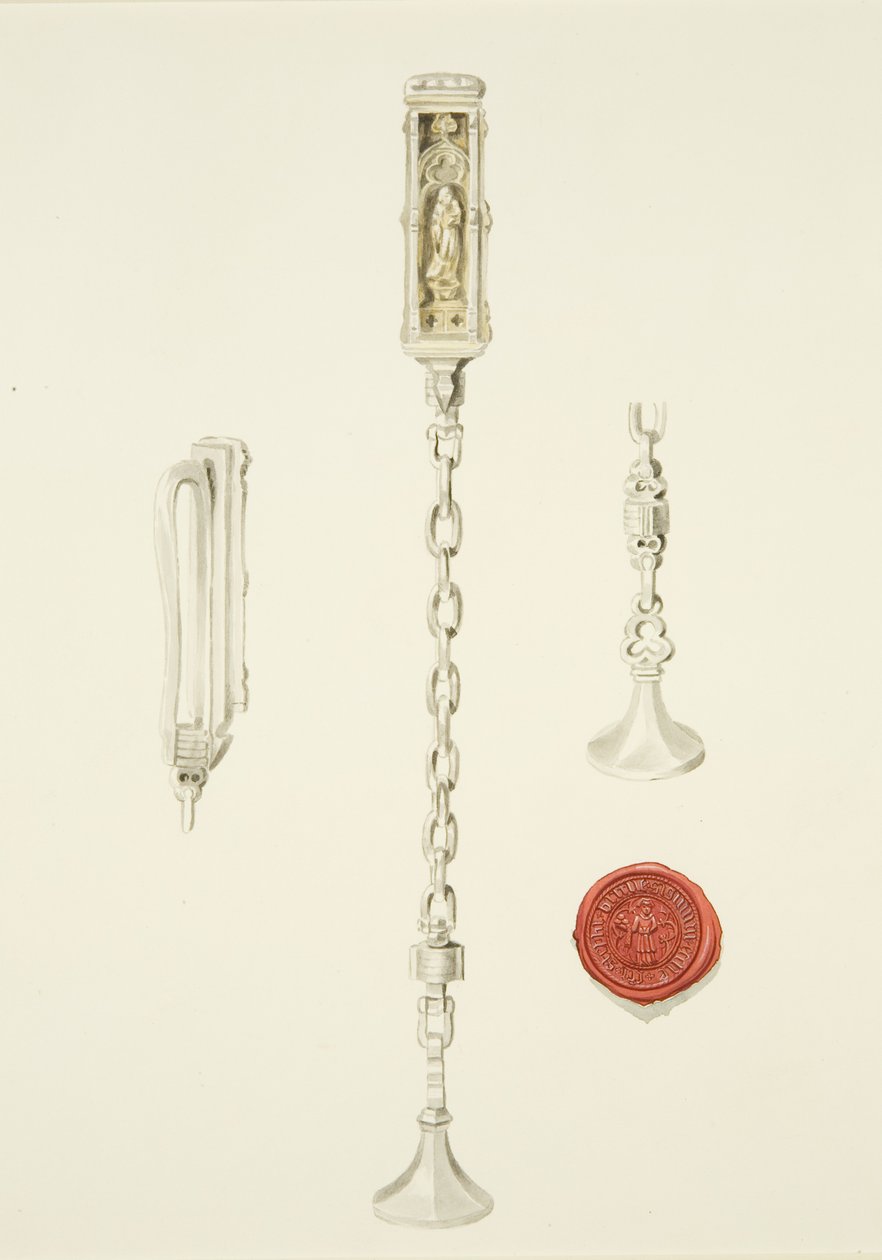 Siegel und Kette der St. Stephanskirche, ca. 1825 von British School