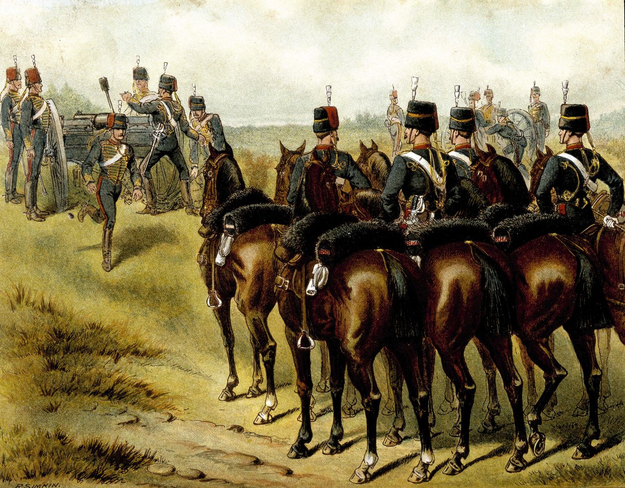 Die Royal Horse Artillery - in 