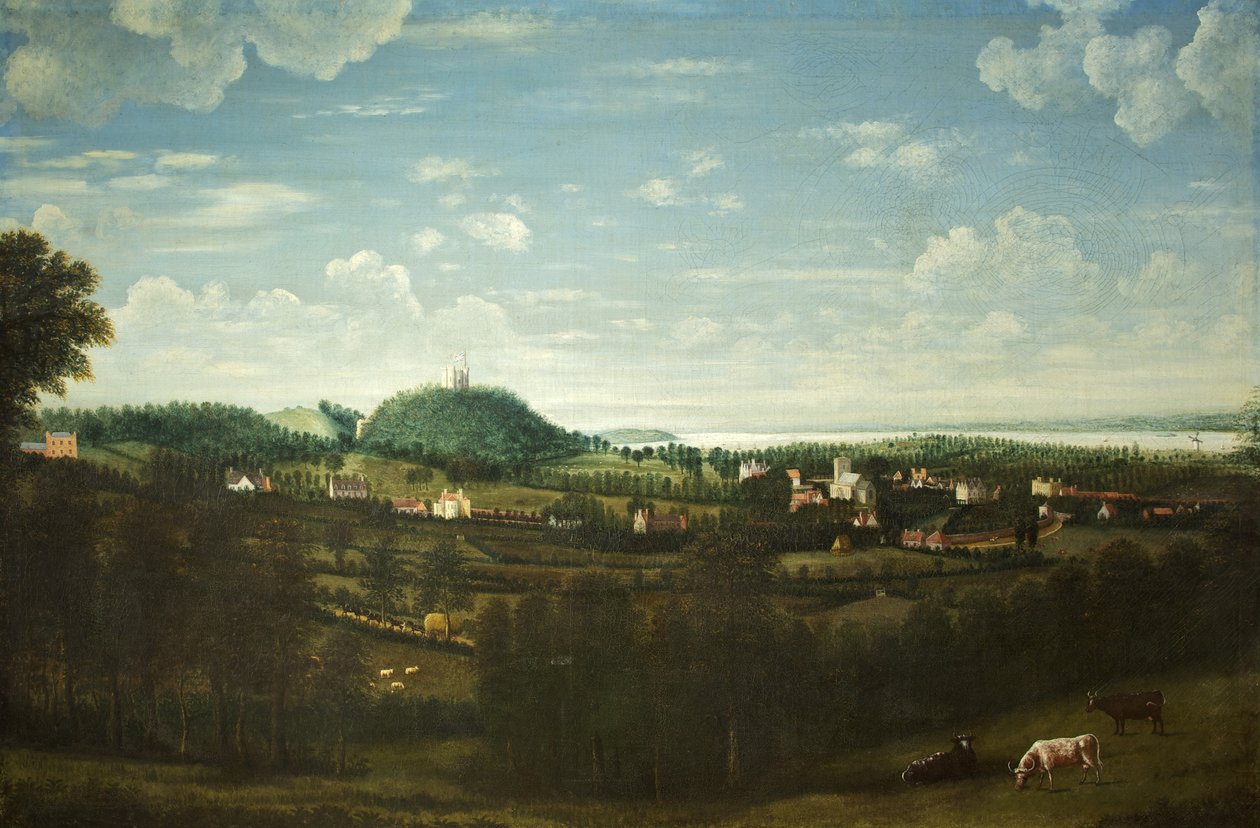 Ansicht des Dorfes Henbury, ca. 1720 von British School