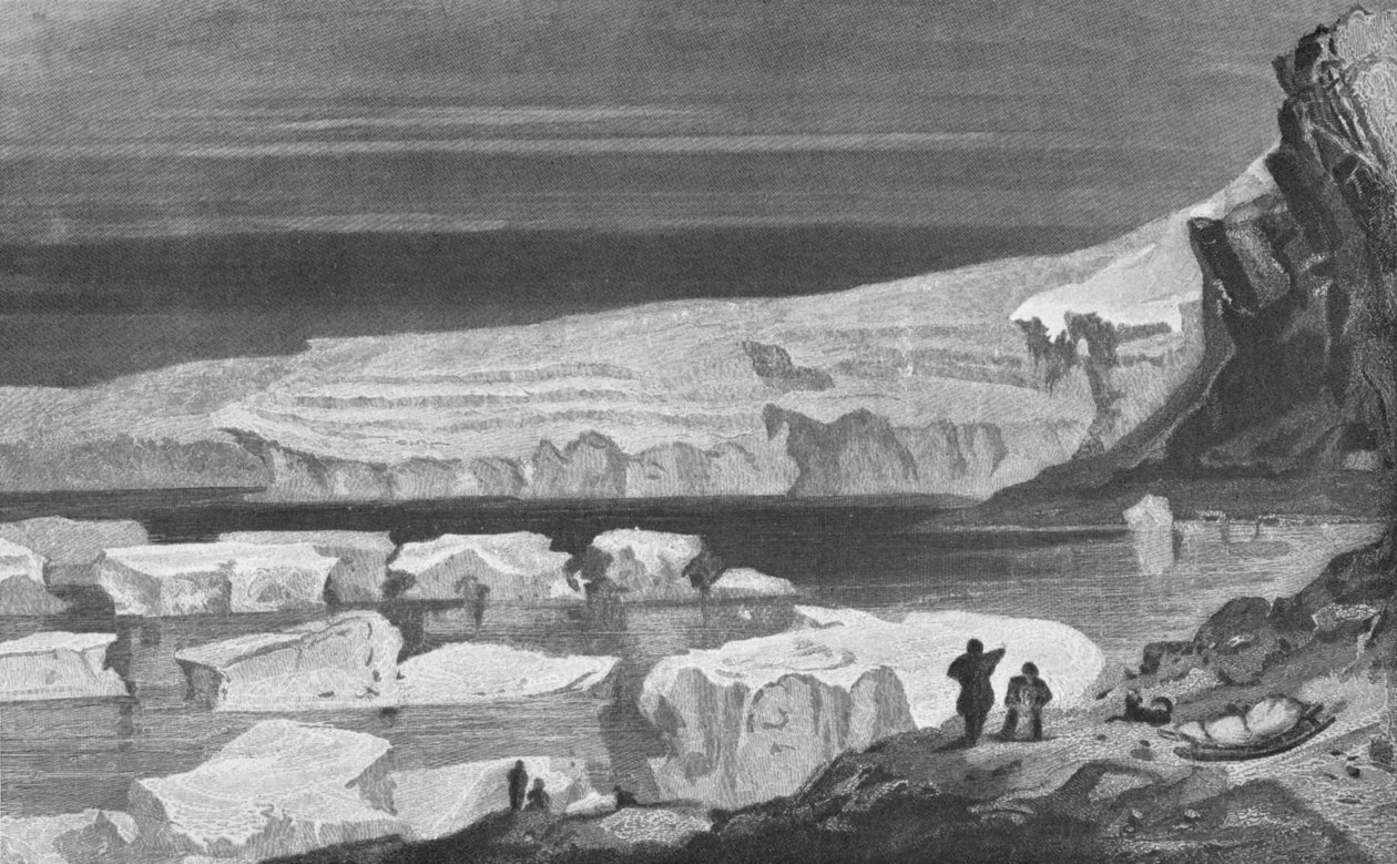 Der Große Humboldt-Gletscher, Peabody Bay, 1855, 1928 von Briton Riviere