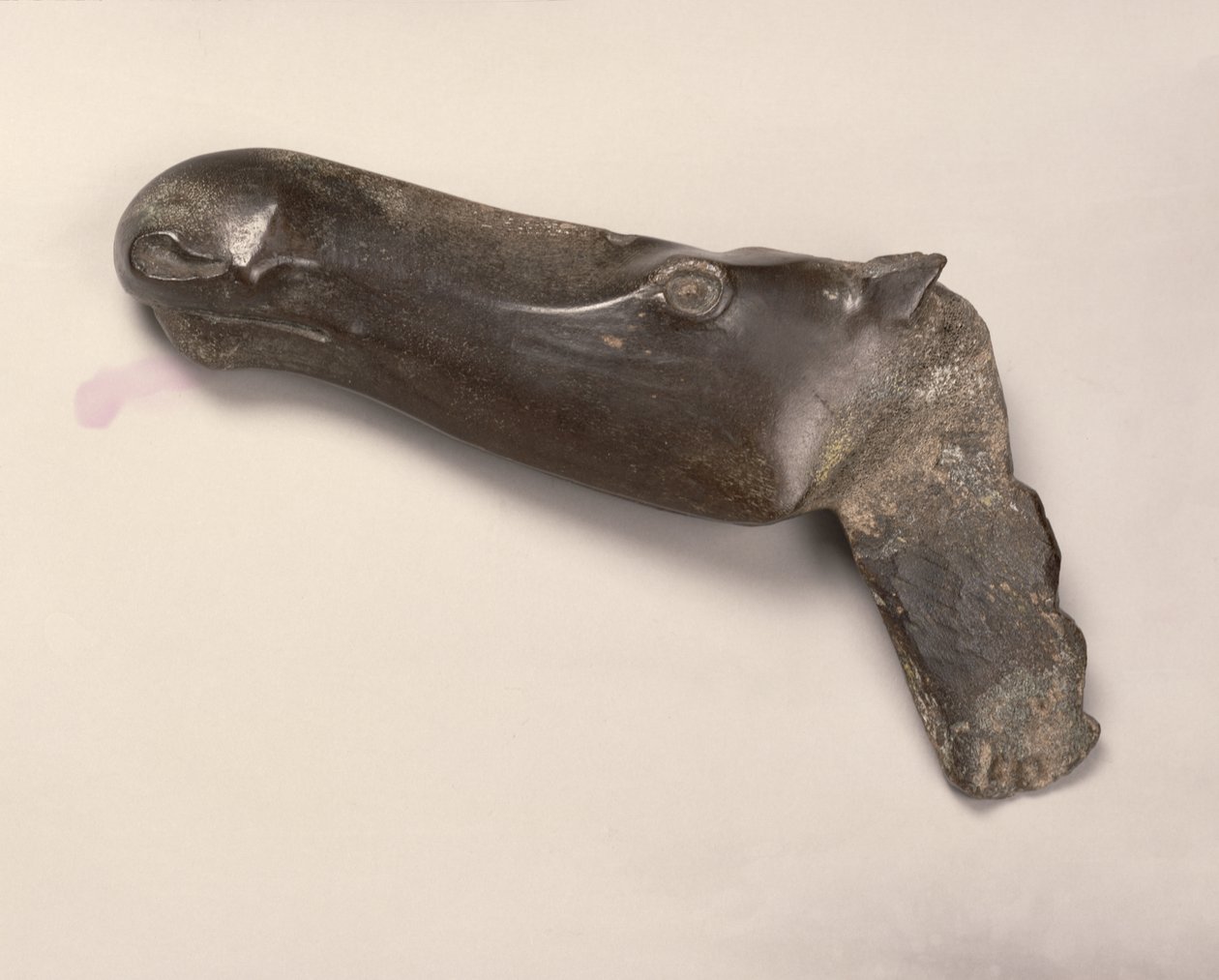 Kopf einer weiblichen Elchkuh, aus Jekaterinburg im Ural, 2000 v. Chr. (Horn) von Bronze Age