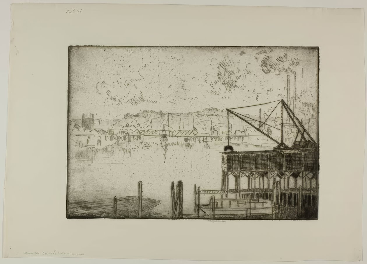 Burrard Inlet, Vancouver, B. C. von Bror Julius Olsson Nordfeldt