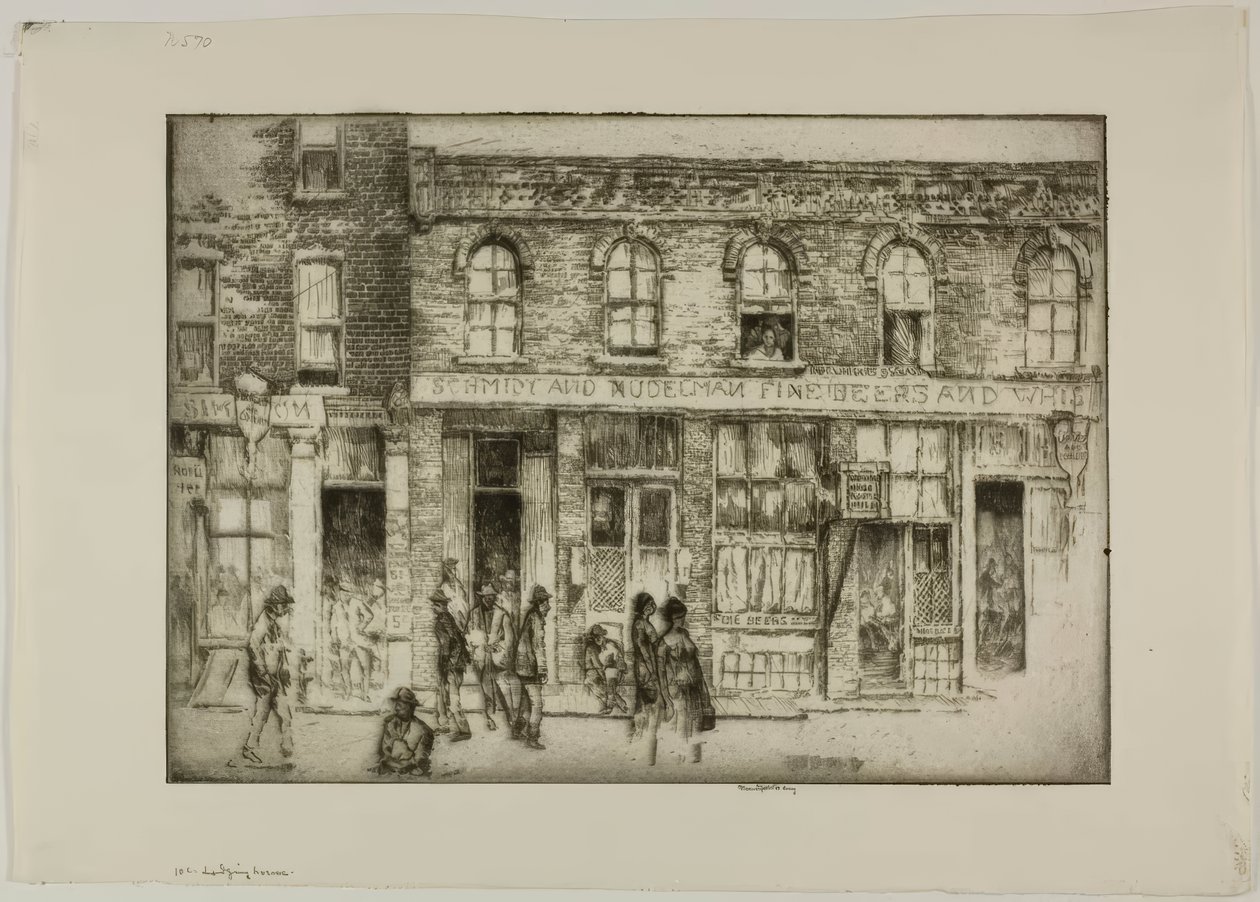 Chicago - Das Zehn-Cent-Obdachlosenheim von Bror Julius Olsson Nordfeldt