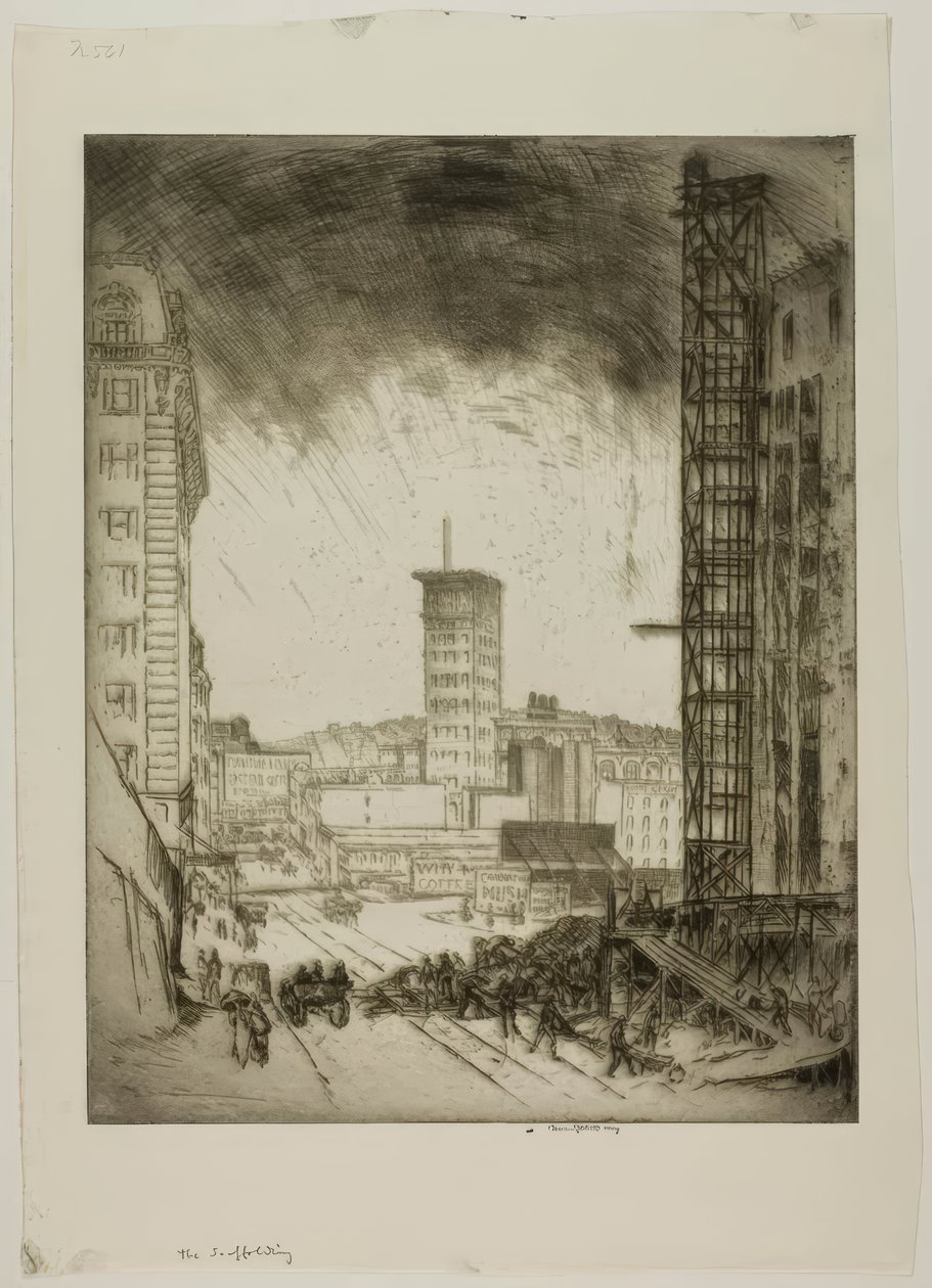 Das Gerüst von Bror Julius Olsson Nordfeldt