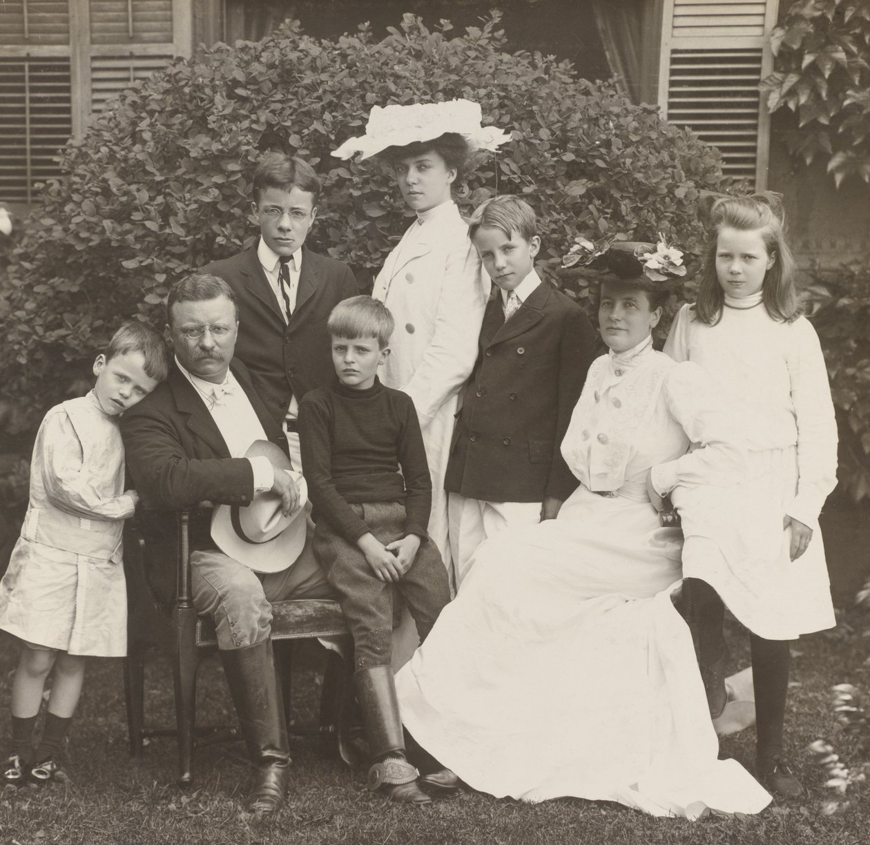 Präsident Theodore Roosevelt, seine Frau Edith und Familie von Brothers Pach
