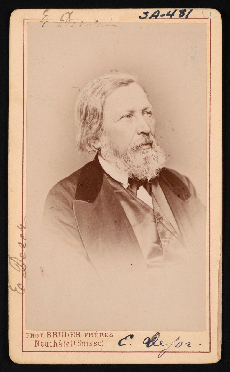 Porträt von Pierre Jean Edouard Desor, vor 1882 von Bruder Freres