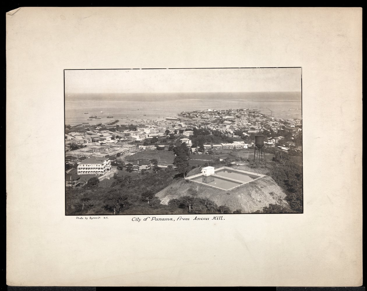 Luftaufnahme von Panama-Stadt, 1912 oder 1913 von Byron Company
