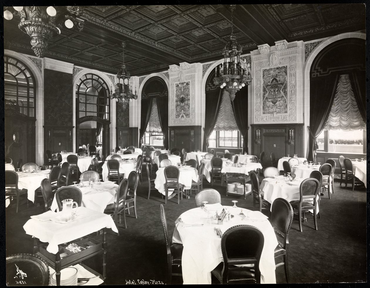 Speisesaal im Copley Plaza Hotel, Boston, 1912 oder 1913 von Byron Company