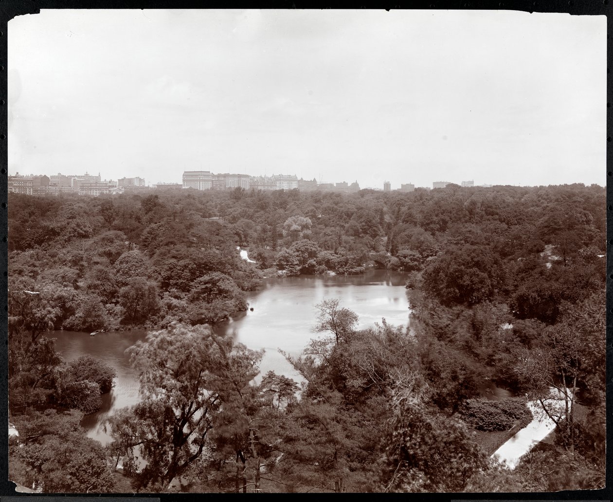 Blick auf den Central Park vom Plaza Hotel, 5th Avenue und 59th Street, New York, 1907 von Byron Company