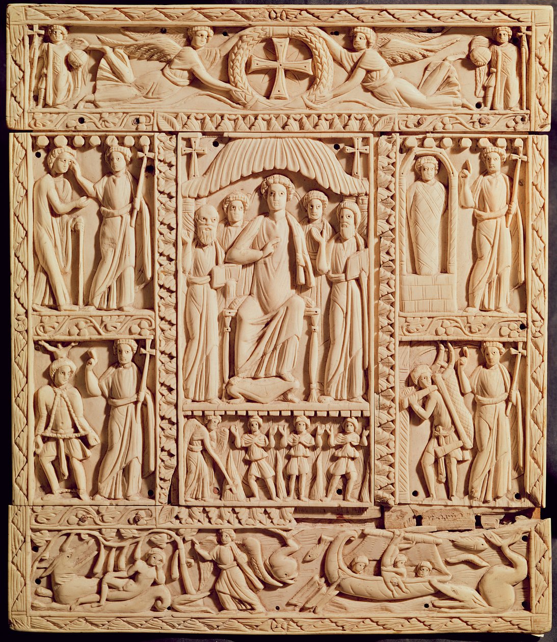 Christus auf dem Thron, aus einem Evangelistar von Byzantine