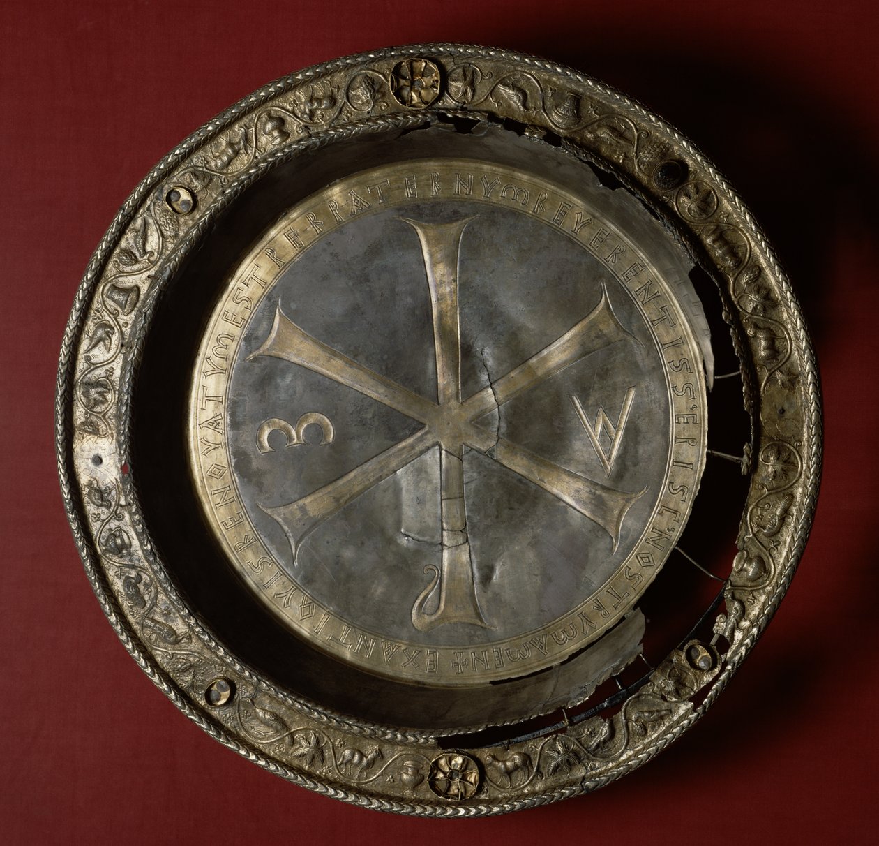 Patene von Bischof Paternus, 498 von Byzantine: Kunstdruck