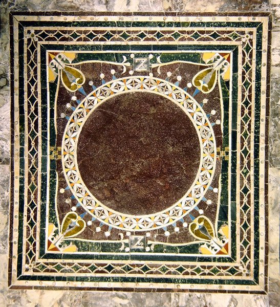 Muster in Opus Sectile von Byzantine School: Kunstdruck