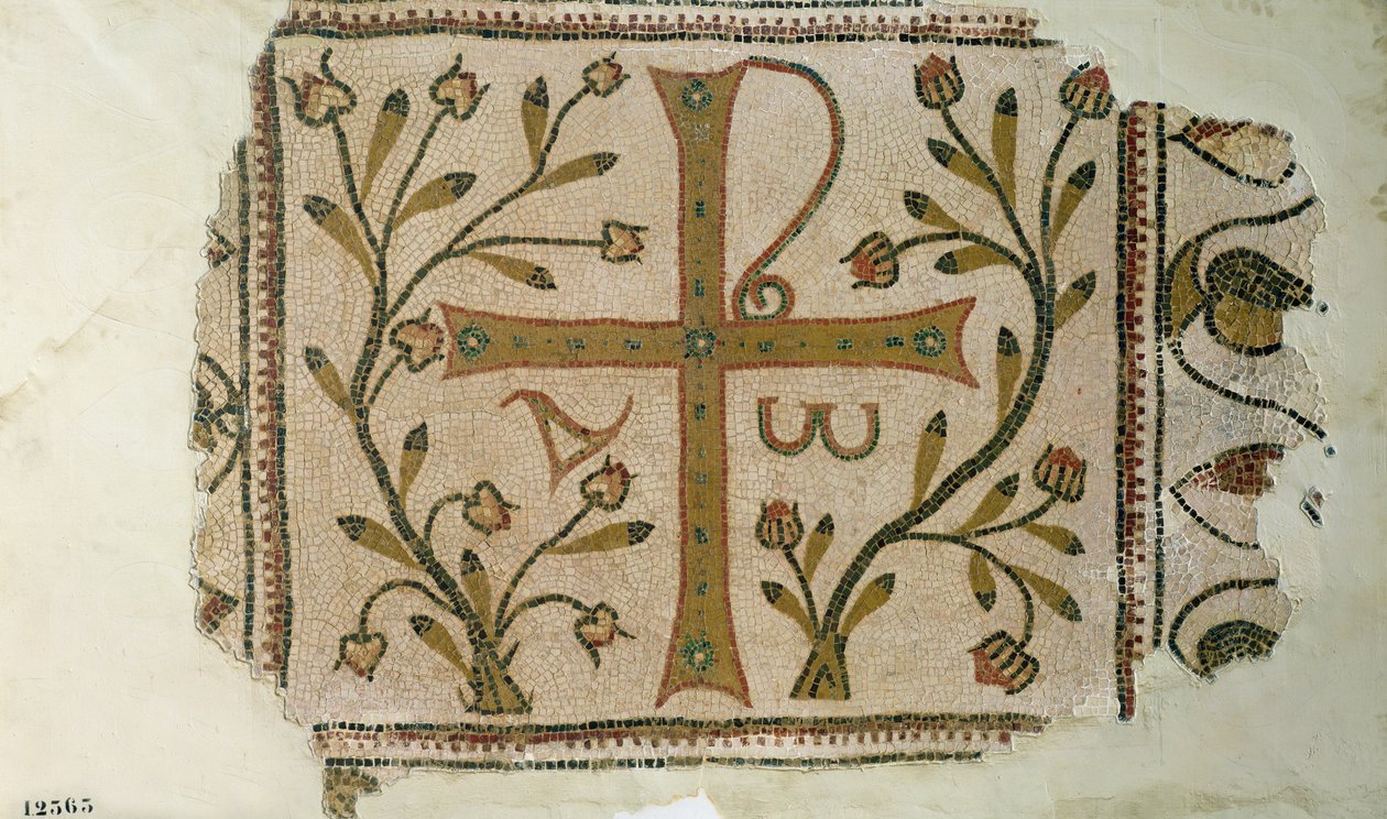 Kreuz von Sbeitla, aus der Basilika von Henchir Ali Ben Rzal, Tunesien, 5.-6. Jahrhundert von Byzantine
