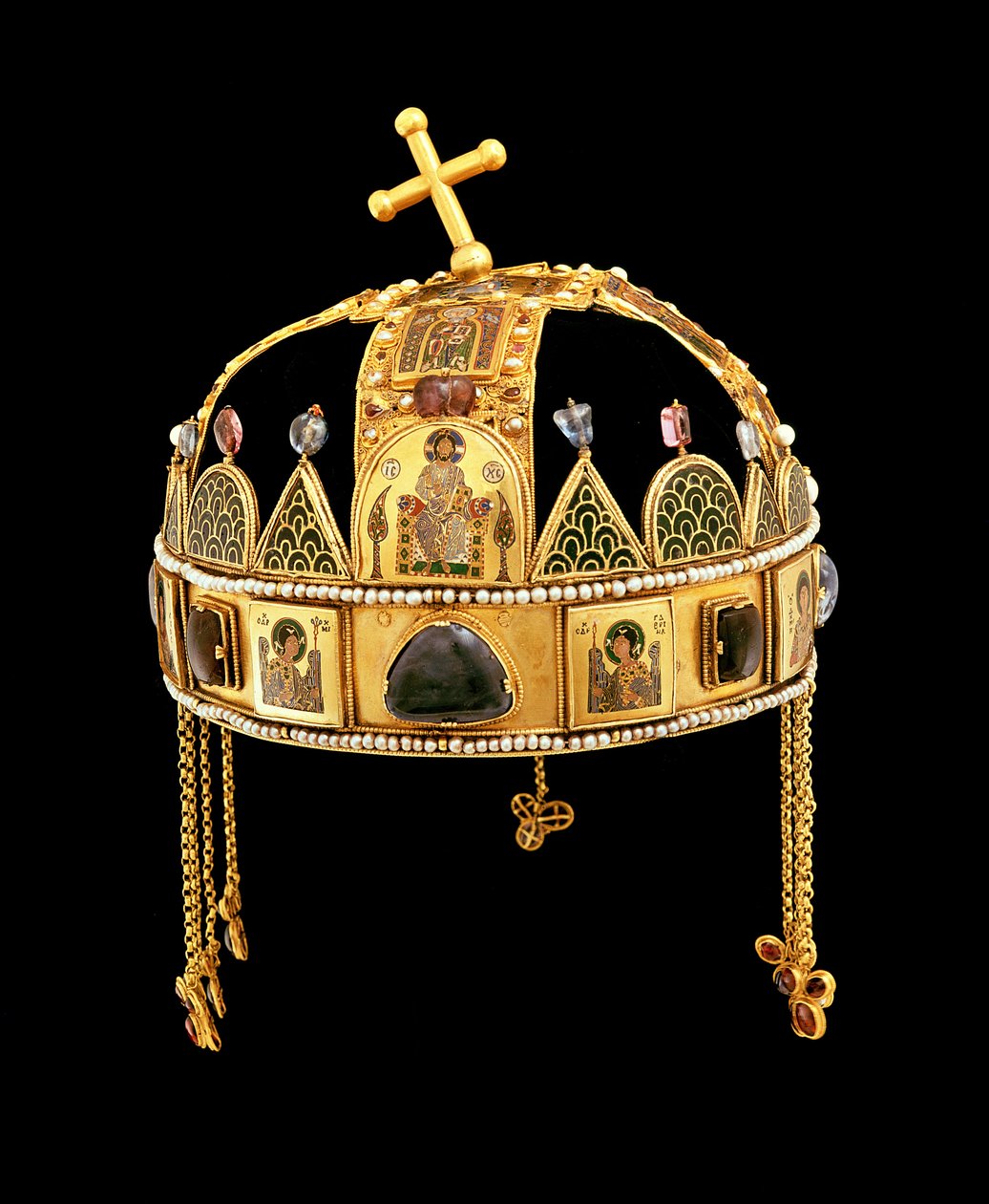 Die Heilige Krone von Ungarn, 11.-12. Jahrhundert von Byzantine