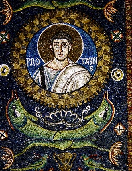 St. Protasio von Byzantine School: hochwertiger Kunstdruck