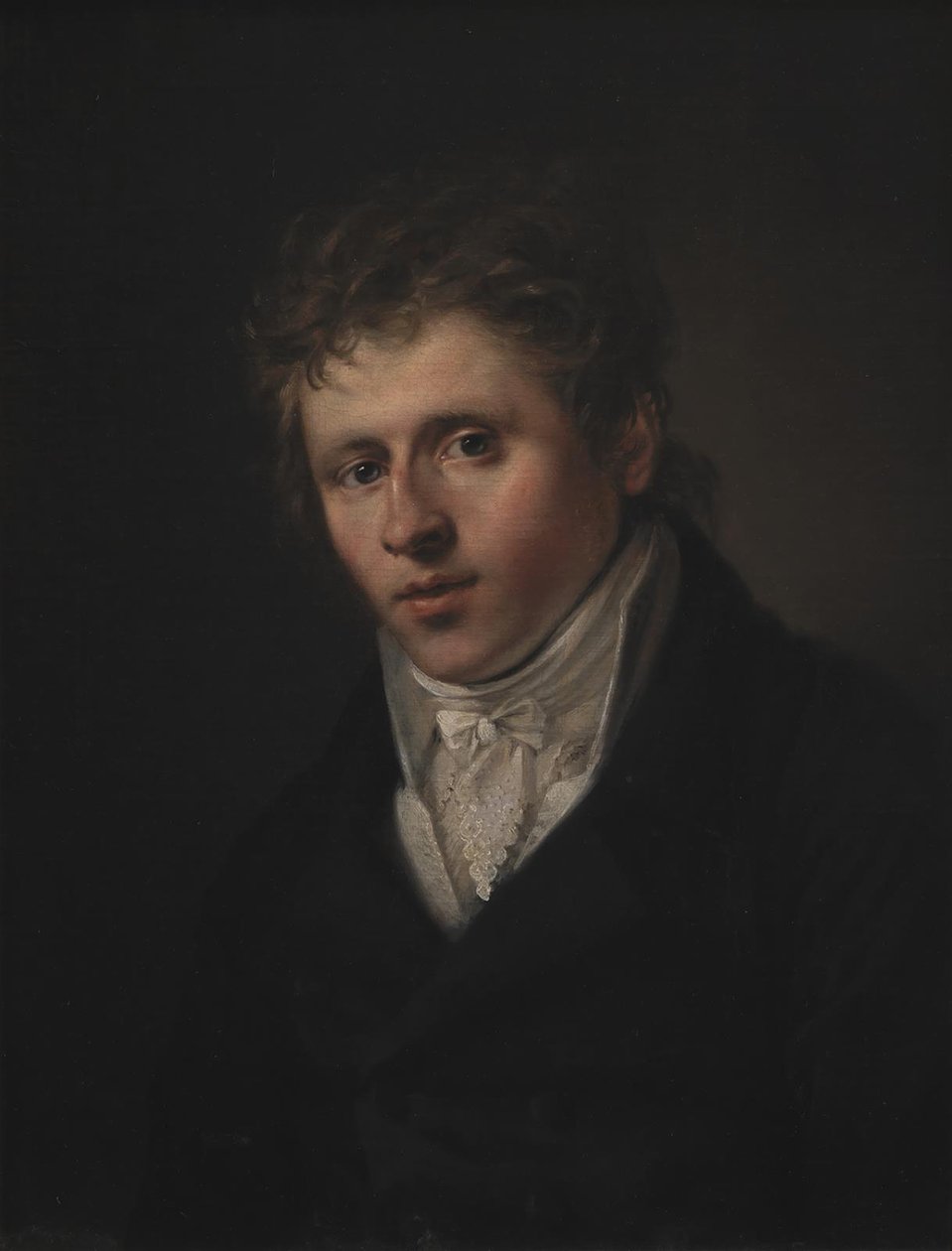 Porträt des Malers Johan Christian Dahl von C.A. Jensen