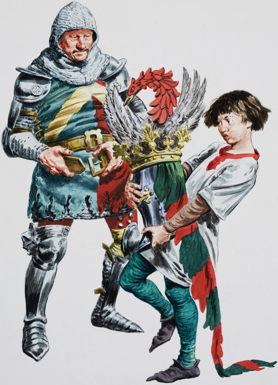 Ein Ritter legt seine Rüstung an von C.L. Doughty