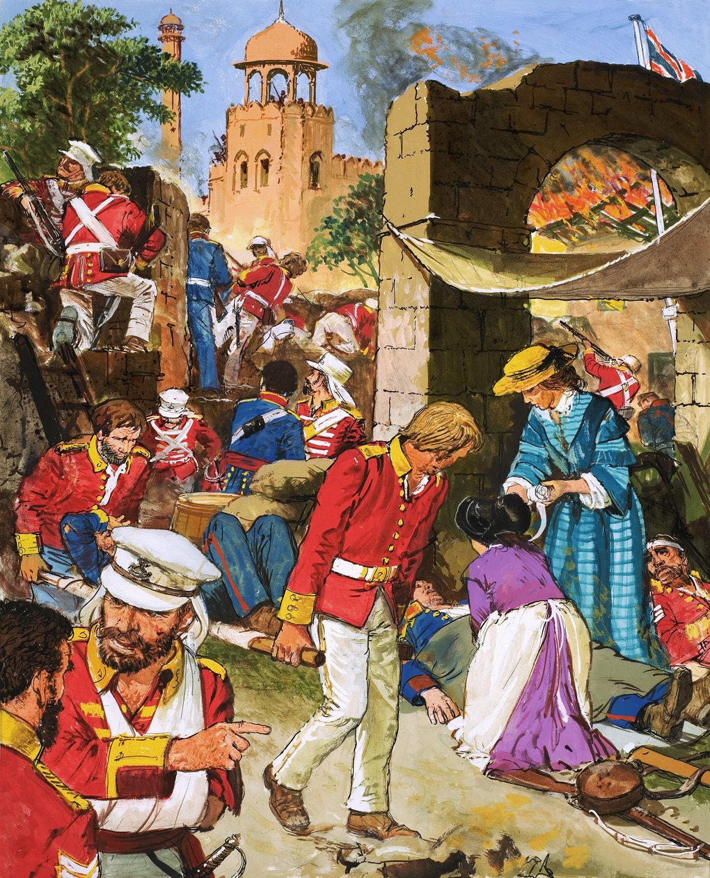 Die Lage der britischen Streitkräfte in Cawnpore verschlechterte sich jeden Tag von C.L. Doughty