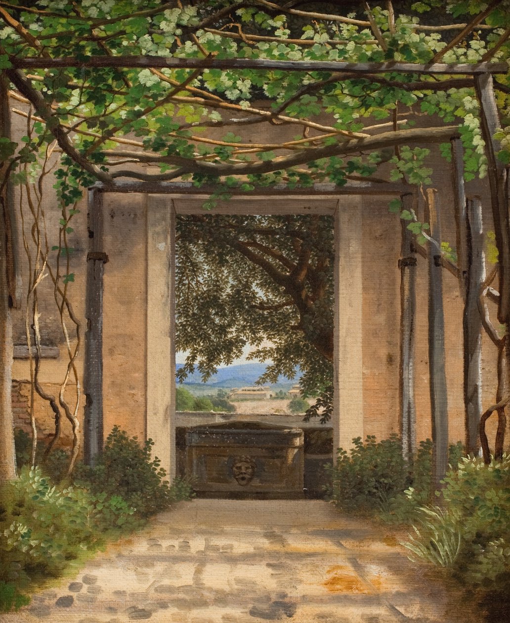 Eine Pergola, Italien von Christoffer Wilhelm Eckersberg