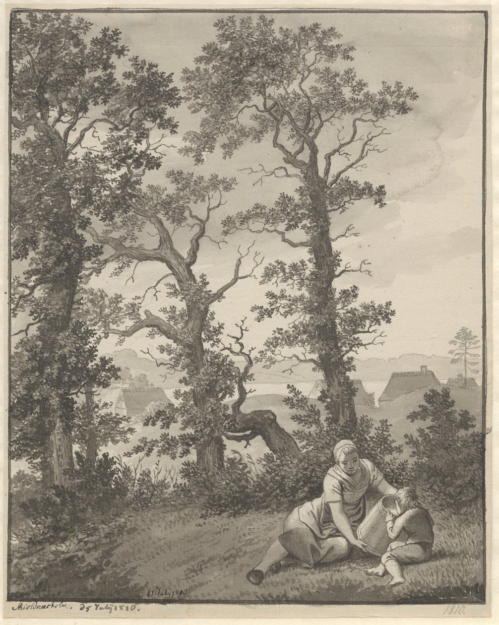 Aus der Gegend um Skjoldnæsholm von Christoffer Wilhelm Eckersberg