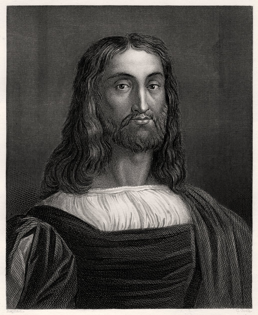 Marcantonio Raimondi, italienischer Kupferstecher, 19. Jahrhundert von C. Cook
