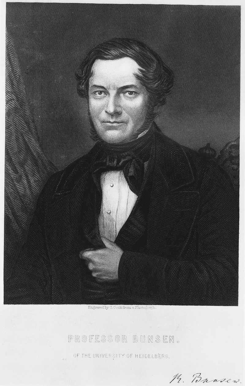 Robert Bunsen, deutscher Chemiker, 1850er Jahre von C. Cook
