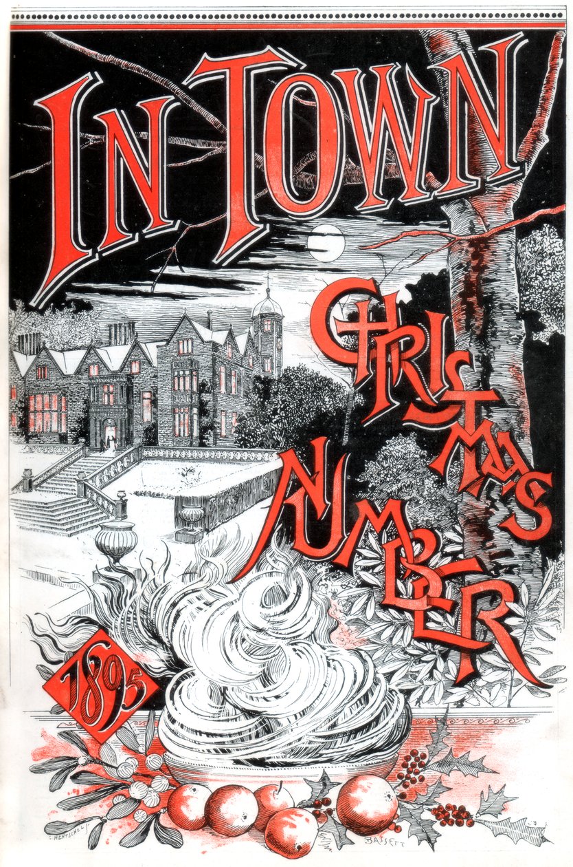 Titelblatt der Weihnachtsausgabe des In Town Magazins, 1895 von C Hentschel