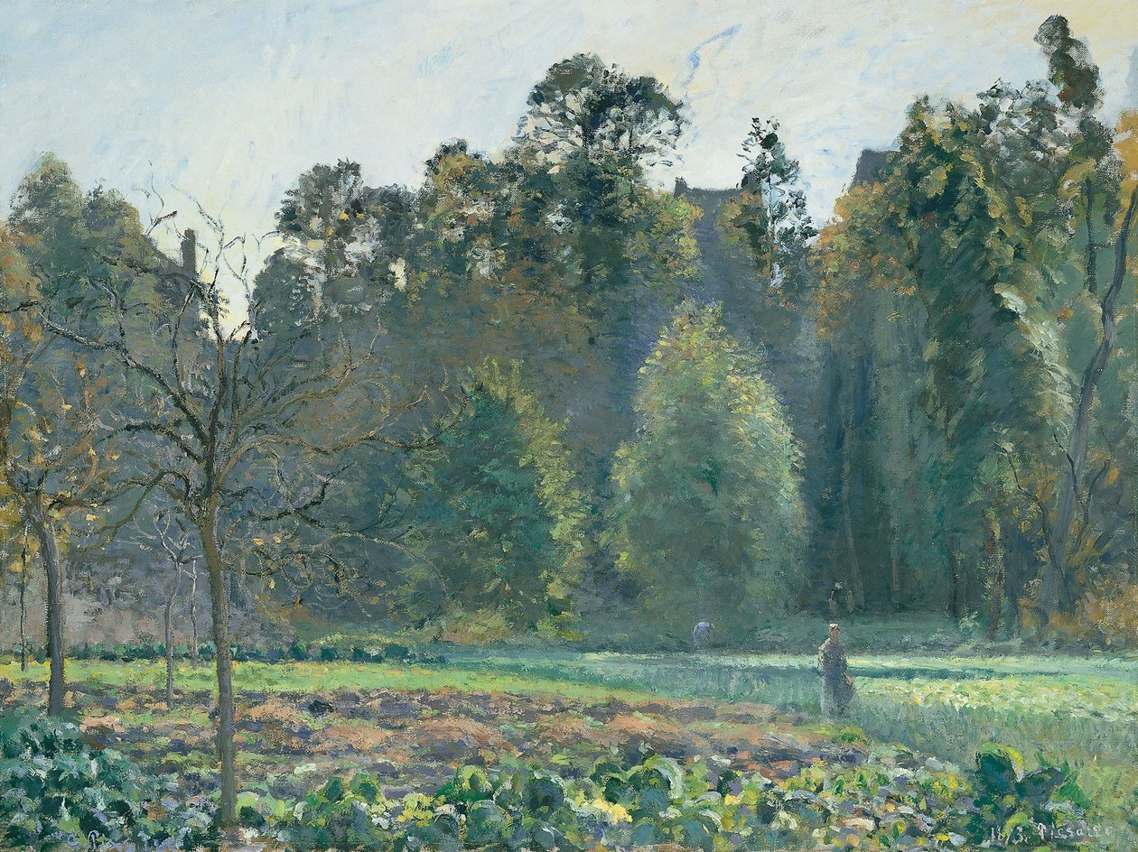 Das Kohlfeld, Pontoise von Camille Jacob Pissarro