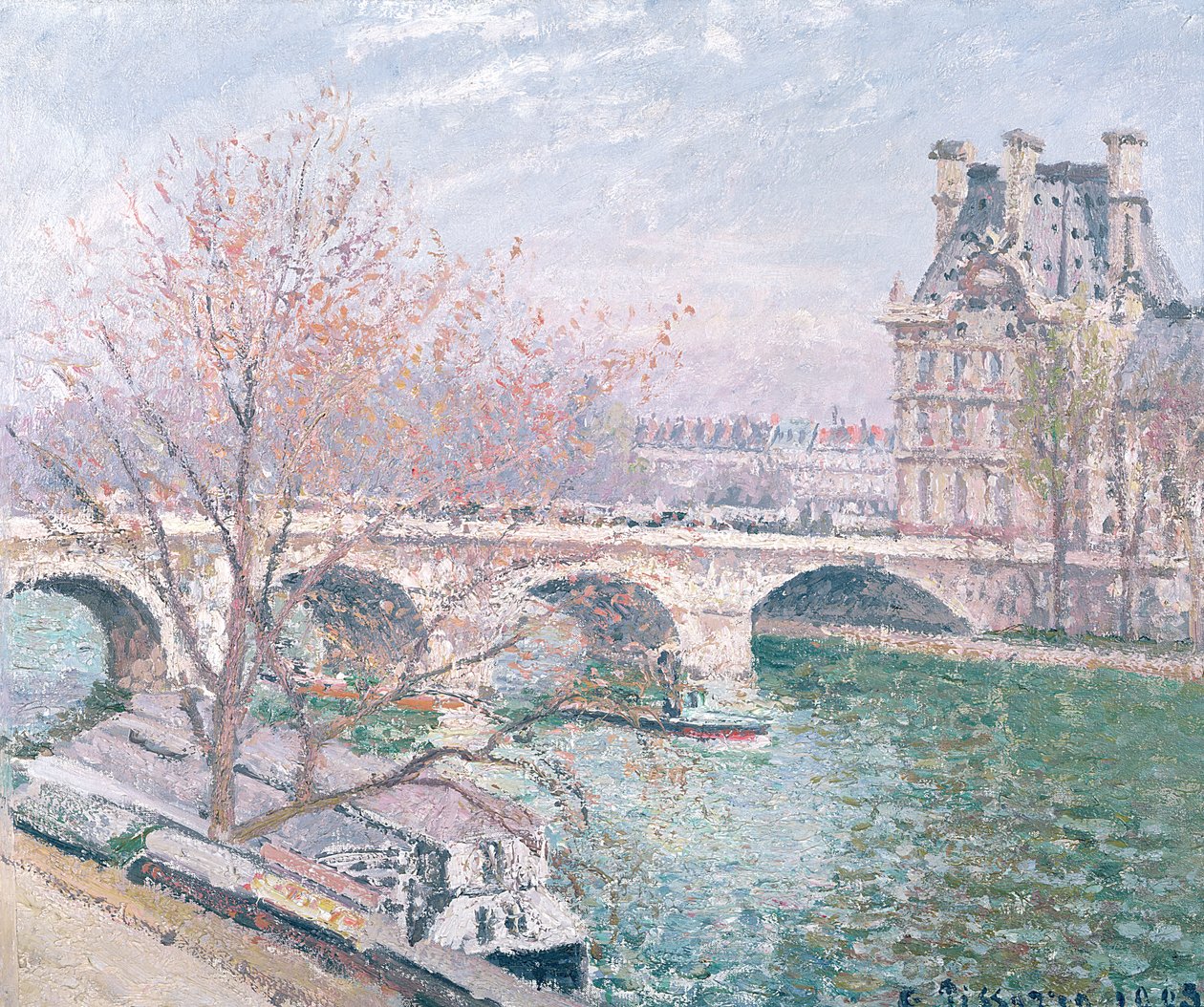 Der Pont-Royal und der Pavillon de Flore, 1903 von Camille Jacob Pissarro