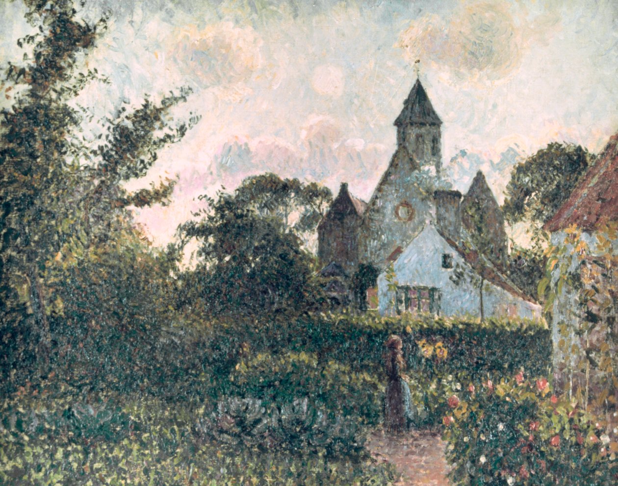 Kirche von Knocke, 1894 von Camille Jacob Pissarro