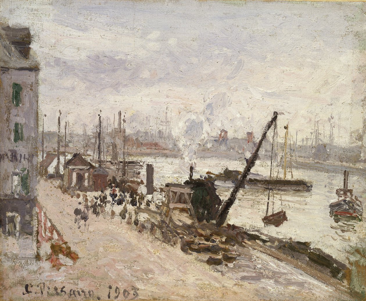 Kai in Le Havre, 1903 von Camille Jacob Pissarro