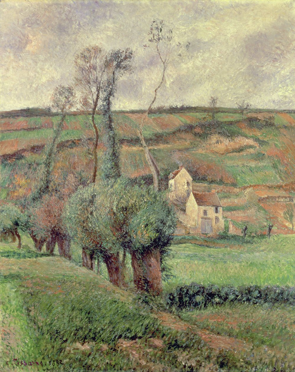 Die Cote de Chou in Pontoise, 1882 von Camille Jacob Pissarro