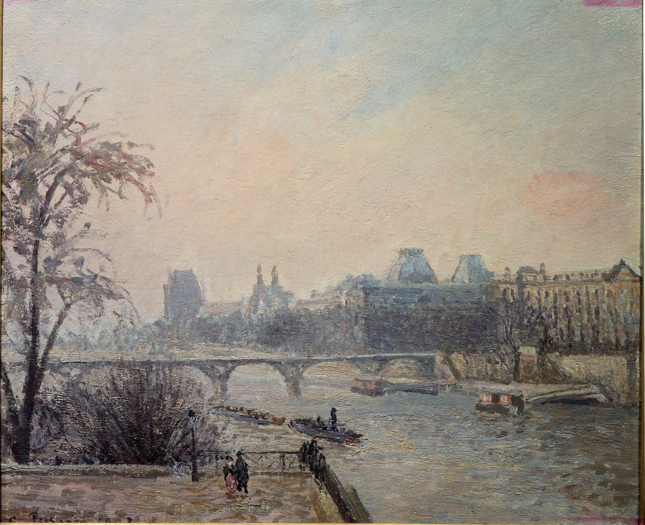 Die Seine und der Louvre von Camille Jacob Pissarro