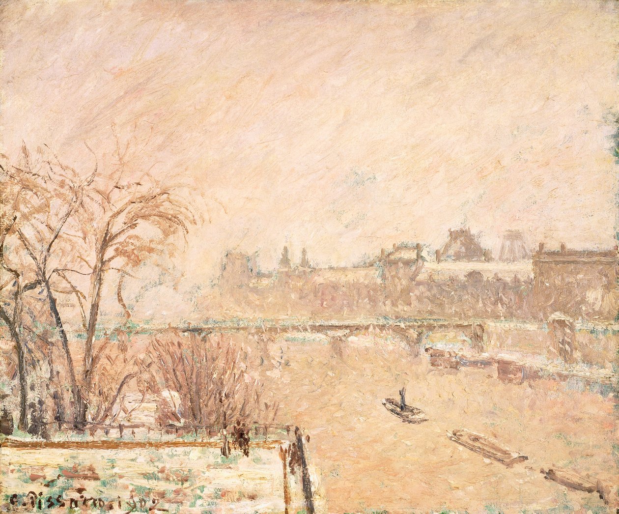 Die Seine von der Pont-Neuf von Camille Jacob Pissarro