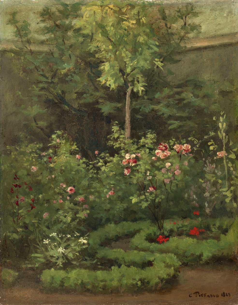 Ein Rosengarten von Camille Jacob Pissarro