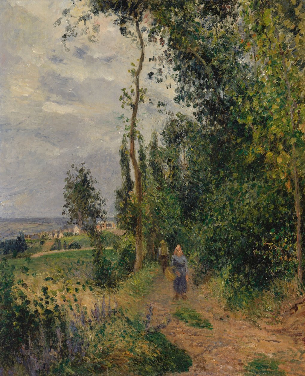 Côte des Grouettes, in der Nähe von Pontoise von Camille Jacob Pissarro