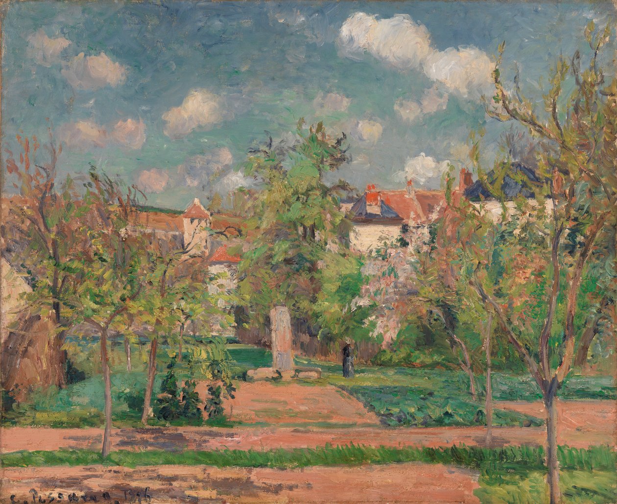 Garten im vollen Sonnenlicht von Camille Pissarro