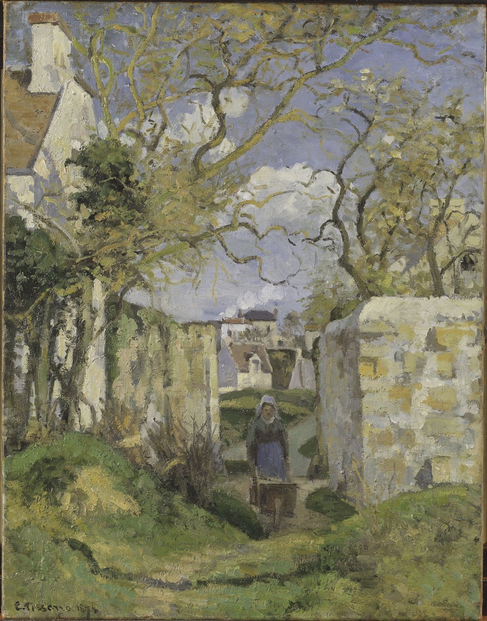 Landschaft bei Pontoise von Camille Jacob Pissarro
