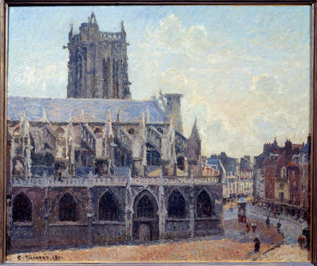 Die Kirche Saint Jacques in Dieppe von Camille Jacob Pissarro