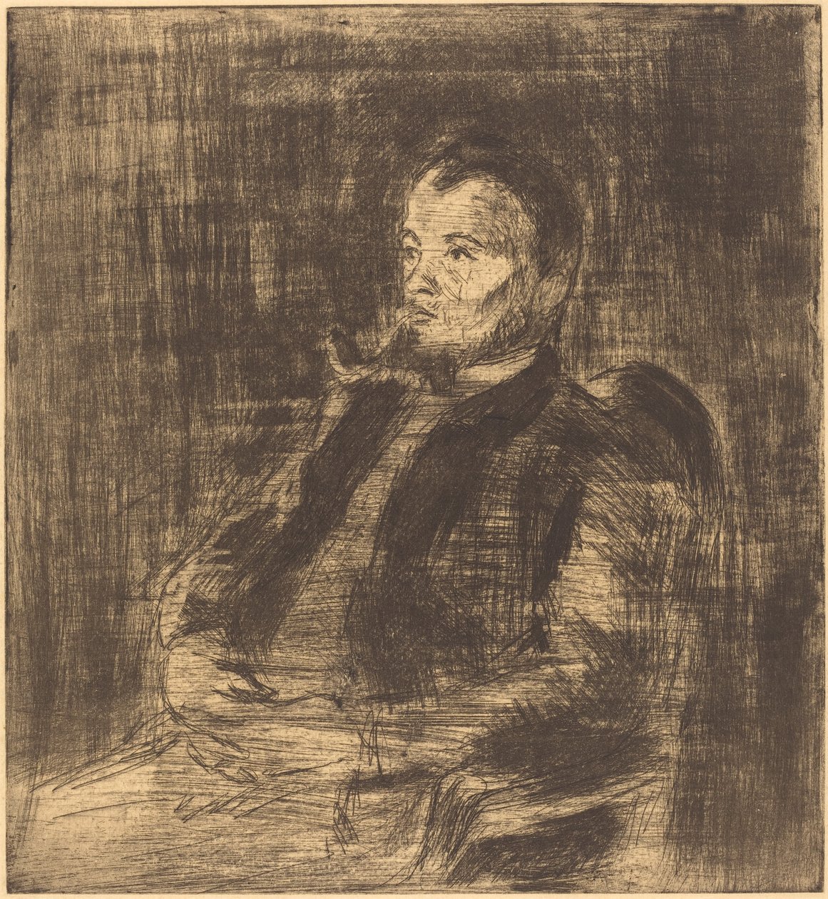 Porträt von Paul Signac, ca. 1890 von Camille Pissarro