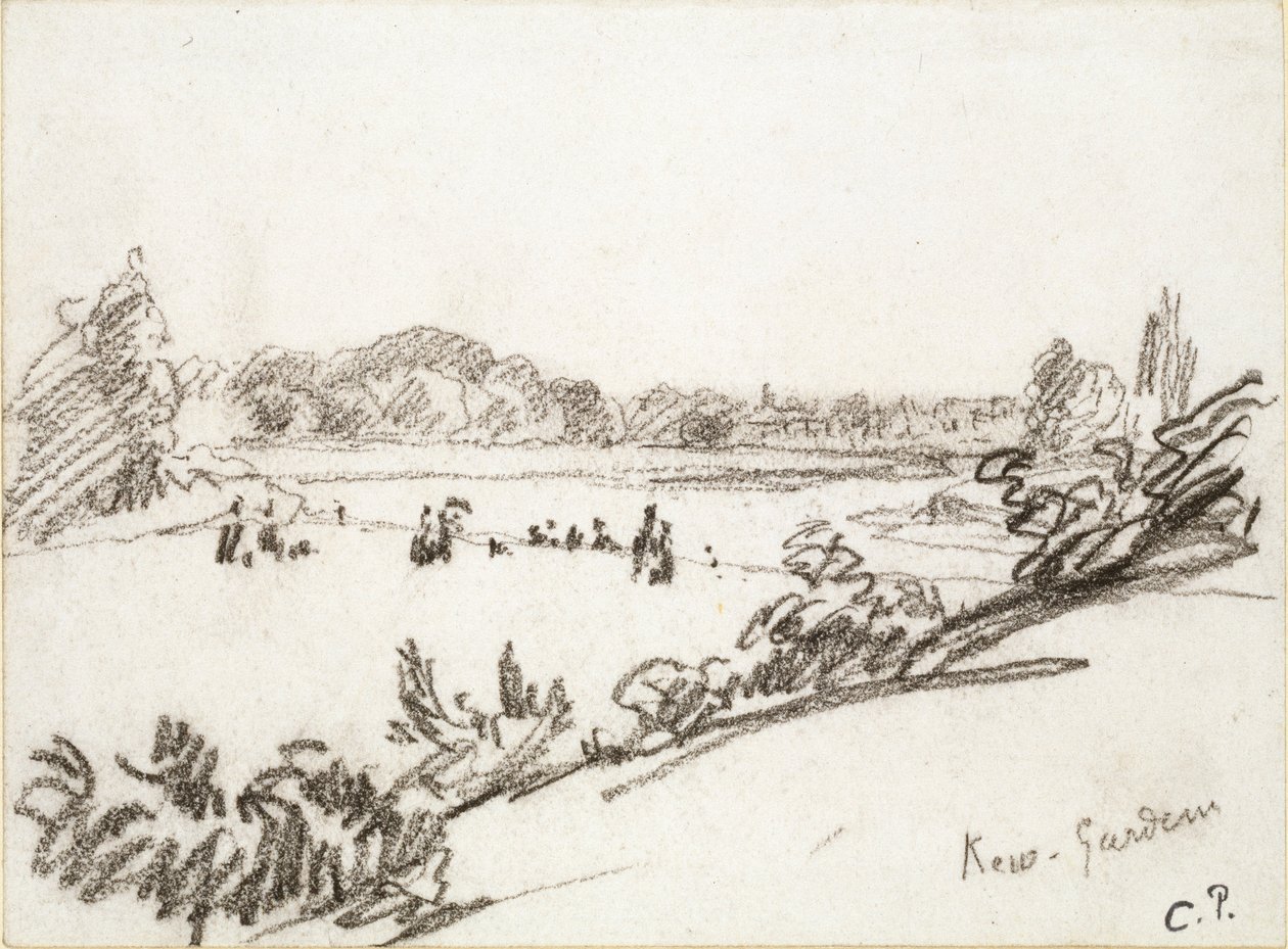 Studie der Kew Gardens, ca. 1890er von Camille Pissarro