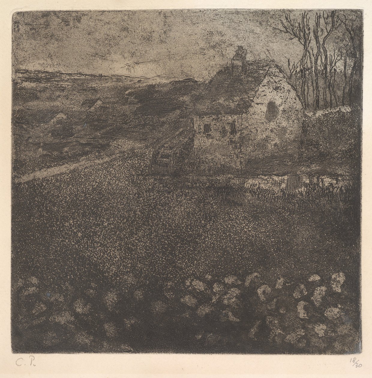 Die Hütte, 1879 von Camille Pissarro