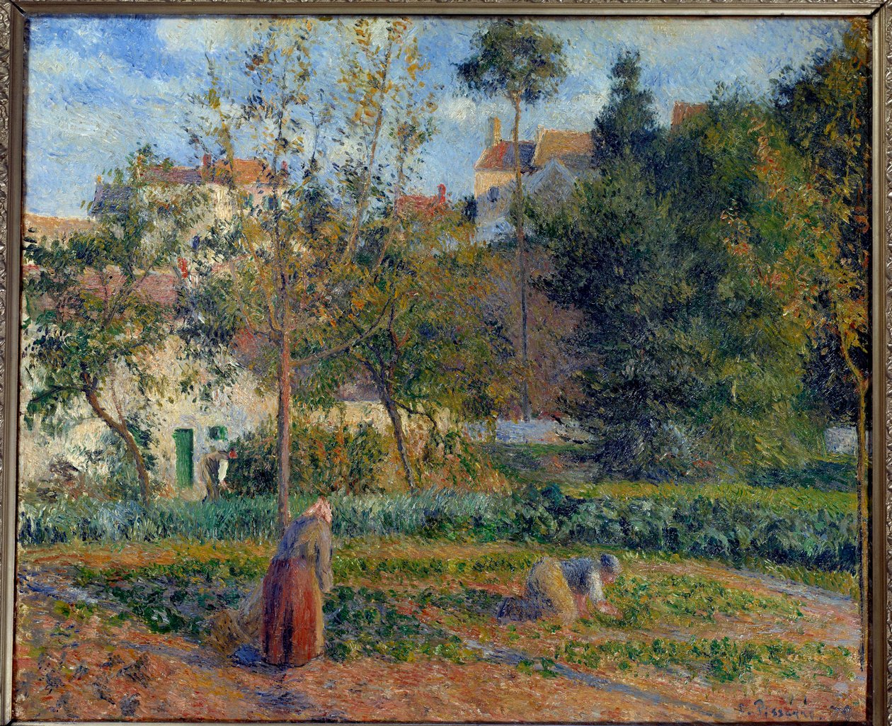 Gemüsegarten in der Einsiedelei, Pontoise von Camille Jacob Pissarro