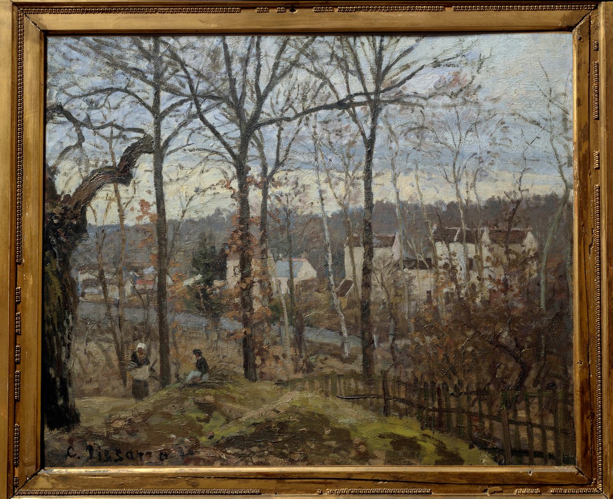 Winterlandschaft in Louveciennes von Camille Jacob Pissarro