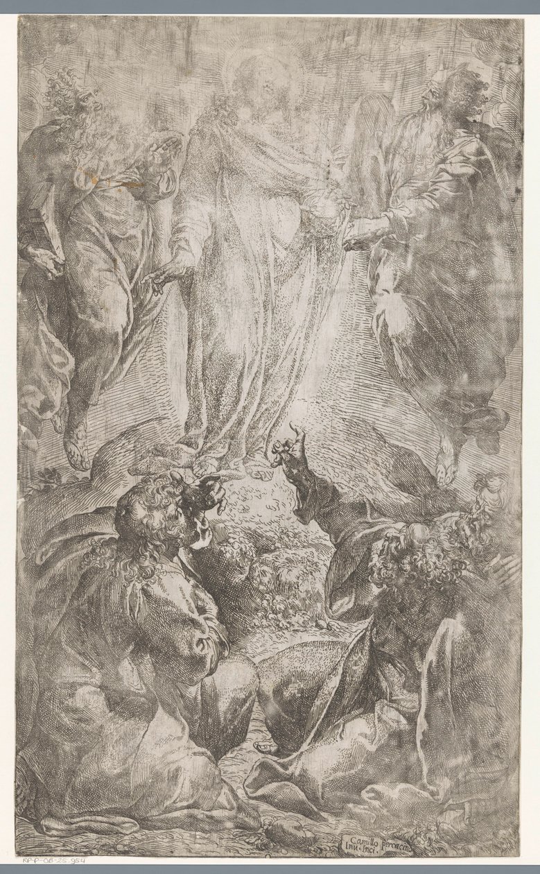 Verklärung Christi auf dem Berg Tabor von Camillo Procaccini
