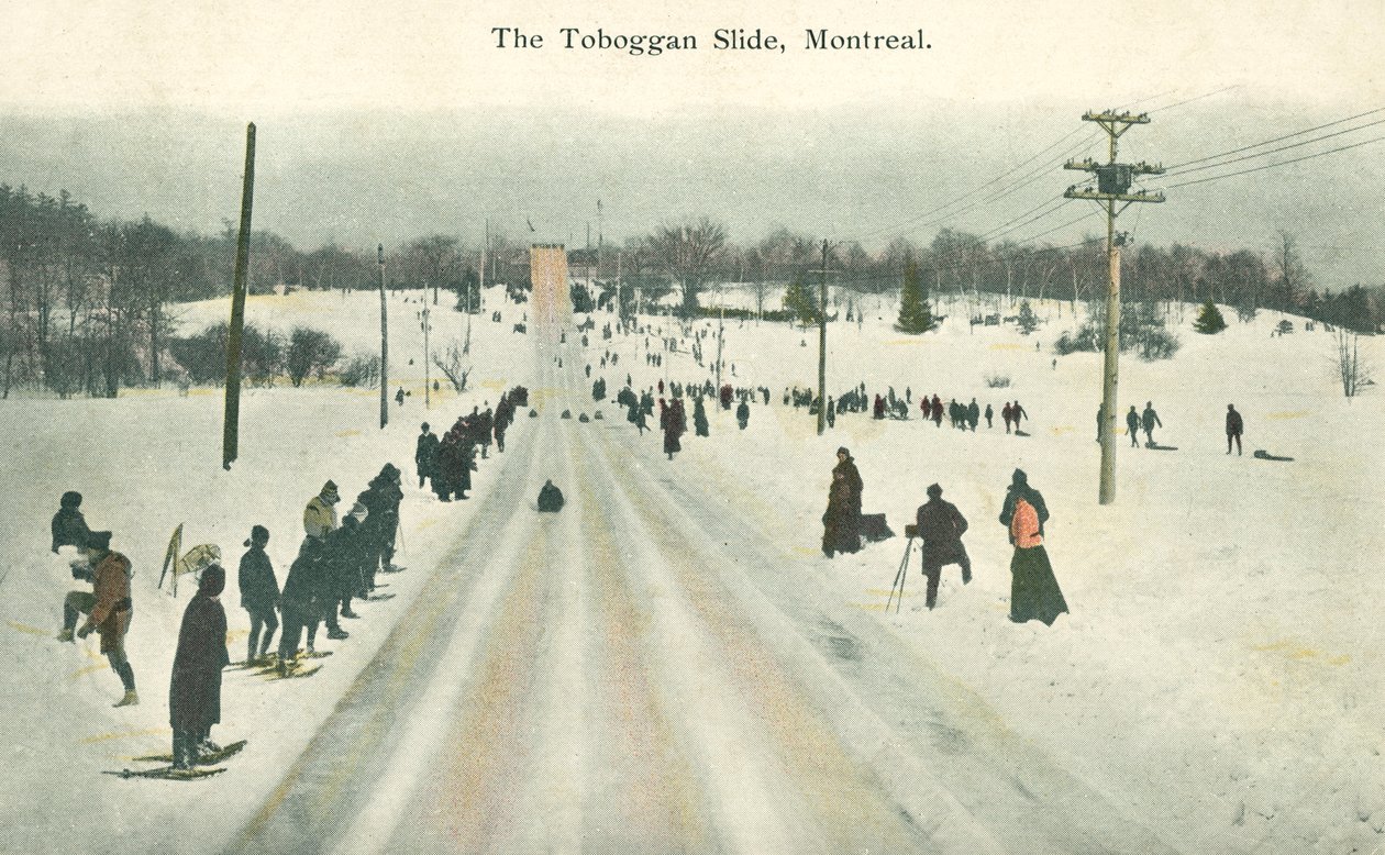 Rodelbahn, Montreal, Quebec, Kanada (Farbfoto) von Canadian Photographer