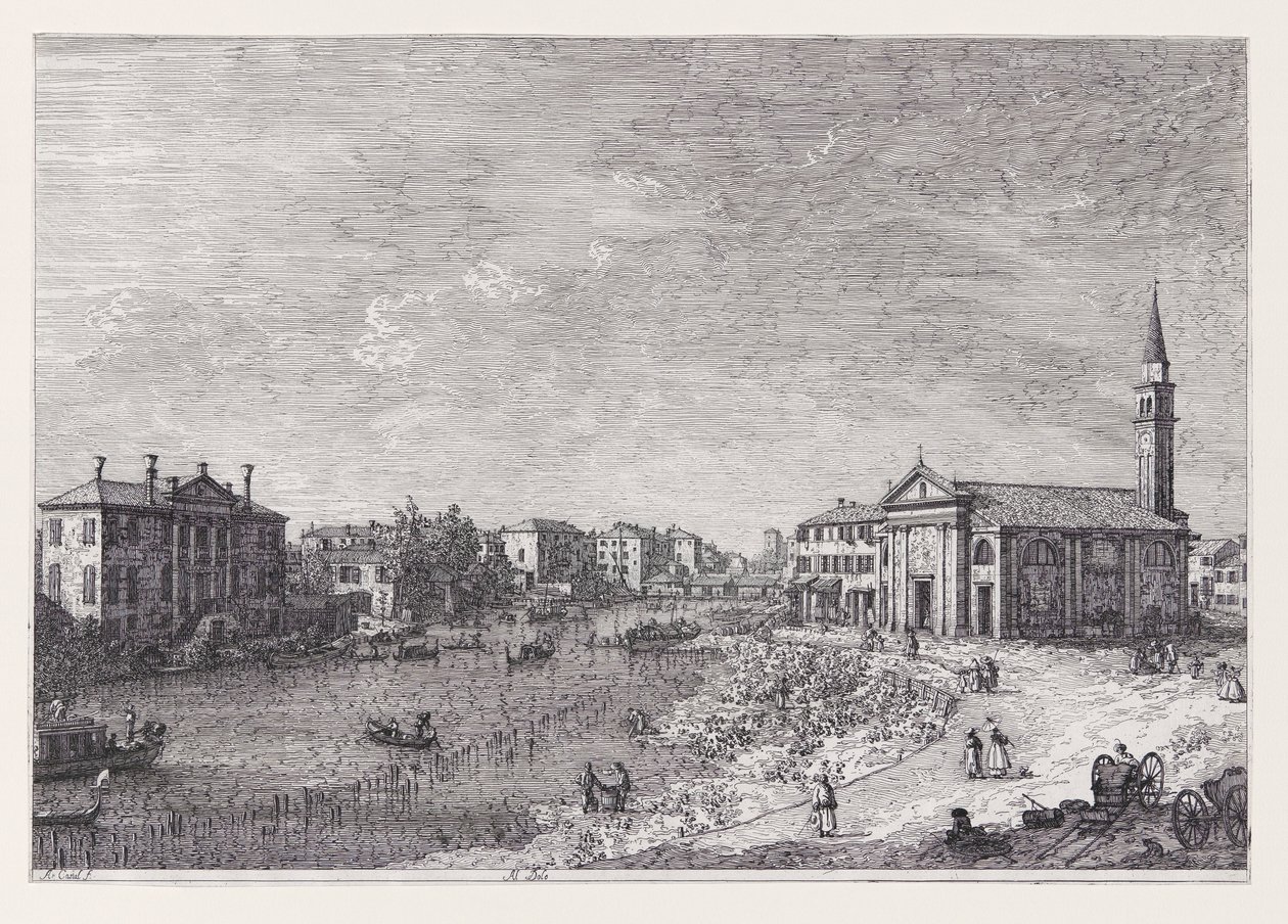In Dolo, aus der Serie Vedute von Canaletto (Giovanni Antonio Canal)