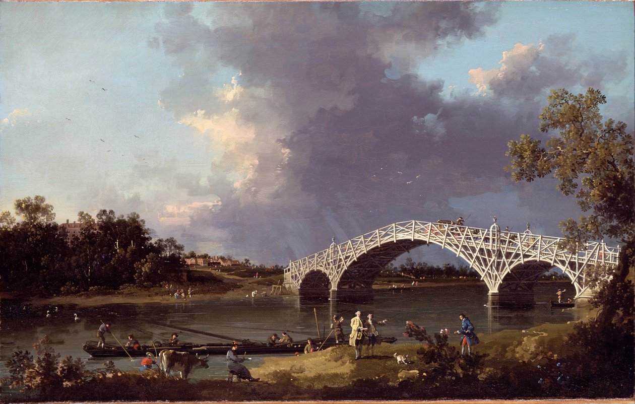Eine Ansicht der Walton-Brücke von Canaletto