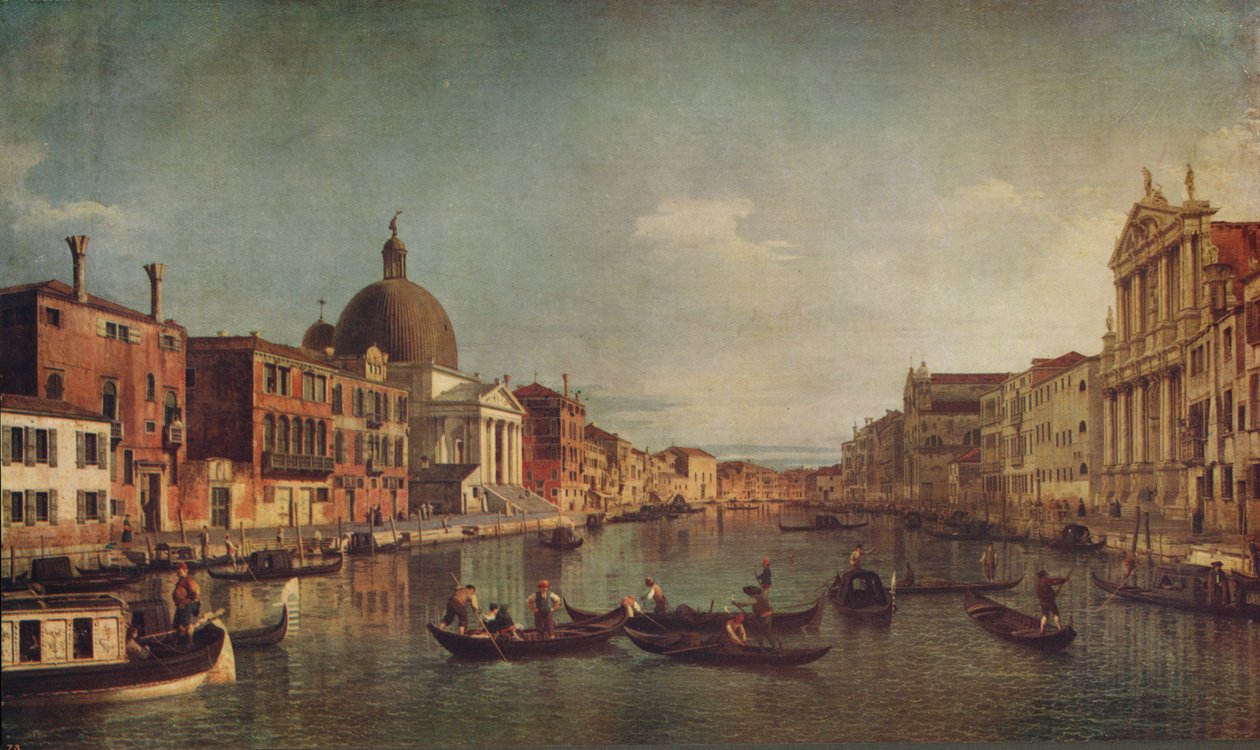 Ein Blick auf den Canal Grande Venedig, ca. 1740, ca. 1915 von Giovanni Antonio Canal
