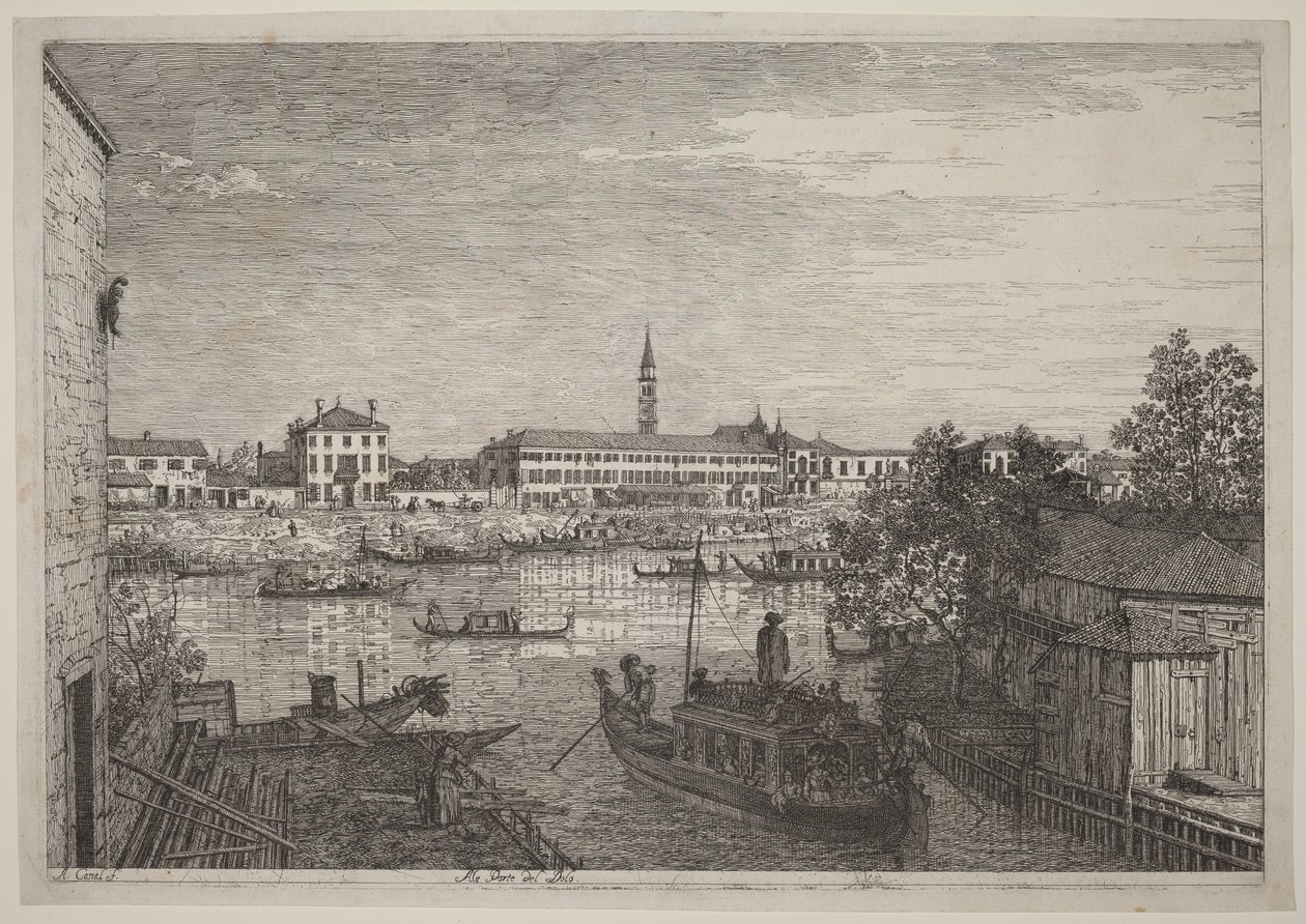 An den Toren von Dolo von Canaletto